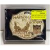 Image 1 : NFR 2011 MONTANA SILVERSMITHS BELT BUCKLE SILVER