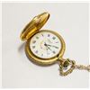 Image 2 : SWISS 17 JEWEL GOLD PLATED POCKET WATCH HUNTING