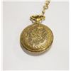 Image 3 : SWISS 17 JEWEL GOLD PLATED POCKET WATCH HUNTING