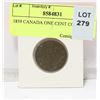 Image 1 : 1859 CANADA ONE CENT COIN