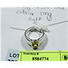 Image 1 : STERLING SILVER .925 CITRINE RING SIZE 6