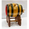 Image 2 : 13" BY 12" ORIGINAL LOWENBRAU WOOD KEG WITH STAND