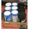 Image 1 : FLAT LOT OF ASSORTED WHEY PROTEIN POWDER