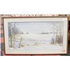 Image 1 : ORIGINAL GLENDA BEAVER WATER COLOUR WINTER SCENE