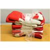 6 PAIR ZENITH RED & WHITE INSULATED WORK GLOVES