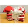 6 PAIR ZENITH RED & WHITE INSULATED WORK GLOVES