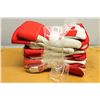 6 PAIR ZENITH RED & WHITE INSULATED WORK GLOVES