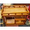 Image 2 : LARGE WOODEN KITCHEN CART