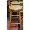 Image 1 : PAIR OF WOODEN STOOLS
