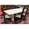 Image 1 : MARBLE DINING ROOM SET QUALITY MADE W/ 6 CHAIRS