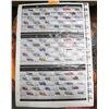 Image 1 : 1993-1996 CANADA UNCUT STAMP SHEET HISTORIC LAND