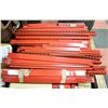 Image 1 : PALLET OF ASSORTED RED SHELVING & MORE