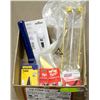 Image 1 : BOX OF NEW TOOLS & ACCESSORIES - INCLUDES CHISEL