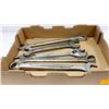 Image 1 : BOX W/ 5 LARGE SIZE WRENCHES INCL J.H. WILLIAMS