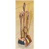 Image 1 : BRONZE COLOUR FIREPLACE SET