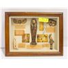 Image 2 : EGYPTIAN SHADOW BOX FRAMED PICTURE UNIQUE