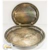 Image 3 : ESTATE COLLECTION OF SILVER PLATED COPPER DISH SET