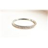 RODIUM PLATED BANGLE WITH WHITE RHINESTONES