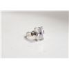 .925 STERLING SILVER RING W/ WHITE SAPPHIRE STONE