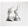 Image 1 : STERLING SILVER CAT EARRINGS FROM MEXICO