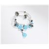 Image 1 : DROP CRYSTAL PENDANT BLUE WHITE AND BLACK