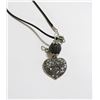 Image 1 : NEW SPARKLING HEART NECKLACE W/ NATURAL EARTH STON