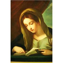 19th. C. Oil of Renaissance Lady W/ Book #2085579