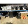Image 1 : SHELF OF ASSORTED TELEVISIONS, ELECTRONICS, PACKING BLANKETS & AIR MATTRESS ( CONDITION UNKNOWN )