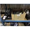 Image 1 : CYBERPOWER 1500VA BATTERY BACKUP, BOX OF ASSORTED ELECTRICAL, ASUS CORE I3 DESKTOP COMPUTER