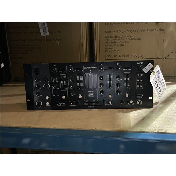 SOUNDBARRIER MX600U RACK MOUNT PROFESSIONAL AUDIO MIXING CONSOLE