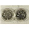 Image 2 : 1962-D & 1963-D FRANKLIN HALF DOLLARS POLISHED