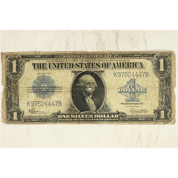 1923 LARGE SIZE $1 SILVER CERTIFICATE BLUE SEAL