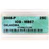 Image 3 : 2008-P OKLAHOMA QUARTER ICG MS67