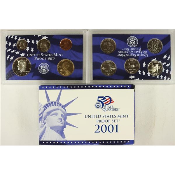 2001 US PROOF SET (WITH BOX)