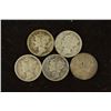 Image 1 : 5-1920'S MERCURY DIMES