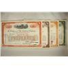 Image 2 : 4 ASSORTED VINTAGE RAILROAD STOCK CERTIFICATES