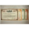 Image 3 : 4 ASSORTED VINTAGE RAILROAD STOCK CERTIFICATES