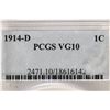 Image 3 : 1914-D LINCOLN CENT PCGS VERY GOOD 10 KEY DATE