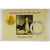 Image 3 : 1994 NEW ZEALAND 6 COIN PROOF SET H. M. S.