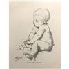 Image 2 : 19thc India Proof Engraving, Nursery, Baby
