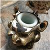 Image 7 : Antique Grotesque Devil Goblin Inkwell, Pen Holder