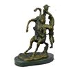 Image 3 : Signed Guillaume Cowboy With Horse Bronze Sculpture