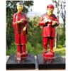 Image 1 : Original 1930's J.B. Hirsch Chinese Couple Bookends