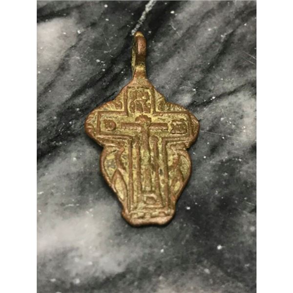 17th - 19thc Copper Cross Artifact
