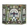Image 3 : Tiffany-style Victorian Folding Fireplace Screen
