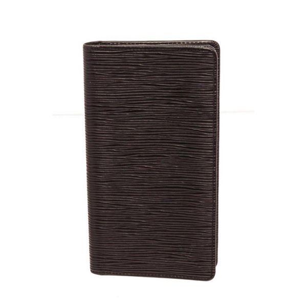 Louis Vuitton Black Epi Leather Long Card Wallet