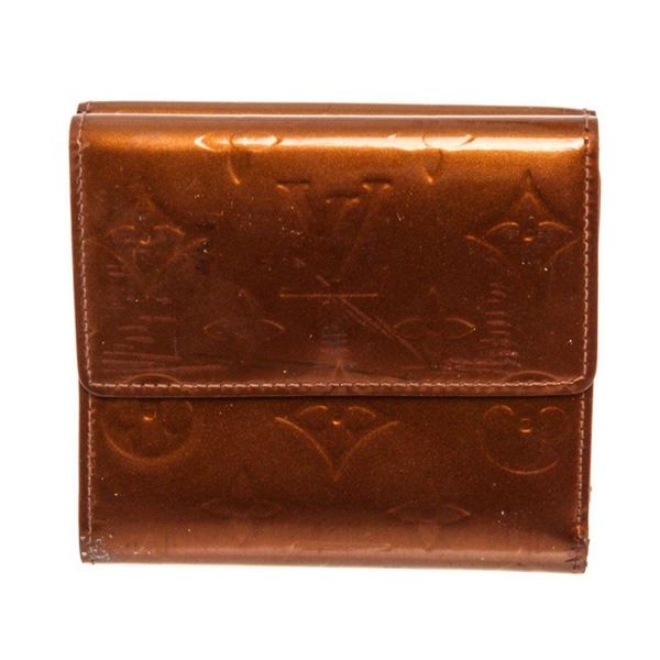 Louis Vuitton Brown Monogram Vernis Leather Elise Sarah Wallet