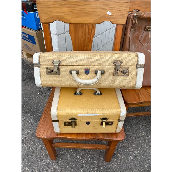 2vintage suitcases