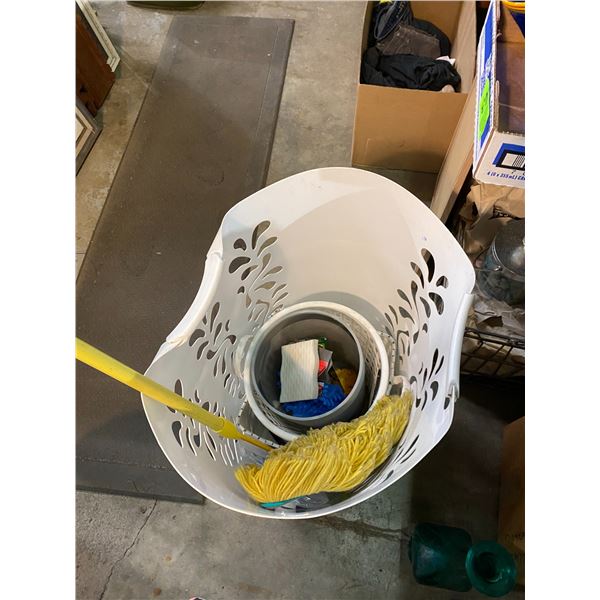 Laundry basket. Mop bucket and other household