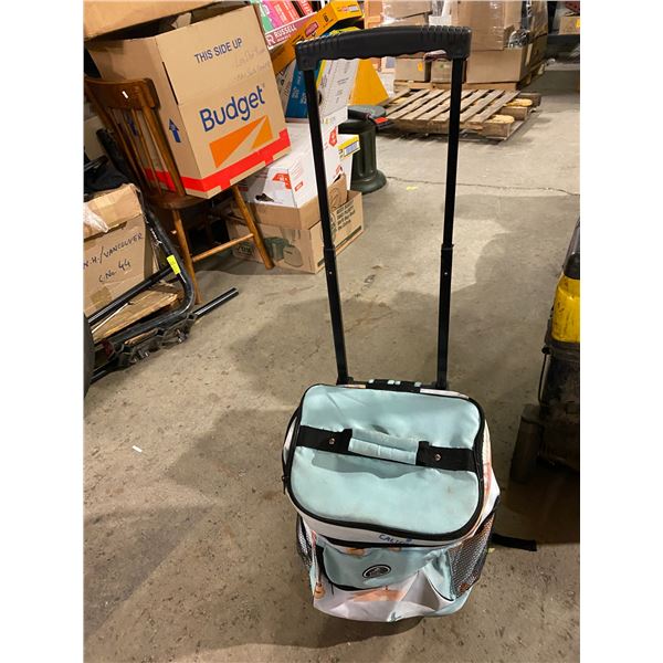 Rolling cooler bag
